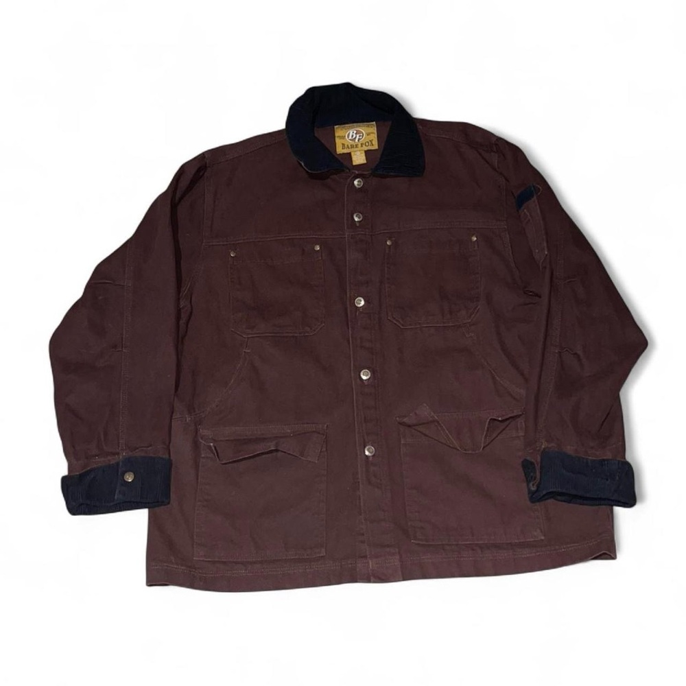 Vintage Bare Fox Brown Chore Jacket Barn Coat Carhartt Style